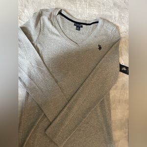 U.s. Polo Assn. Grey long sleeve shirt